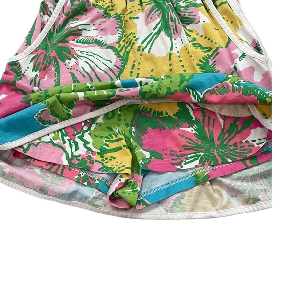 Lilly Pulitzer Strapless Romper Dress | Floral Print Size M 100% Pima Cotton - Picture 6 of 8